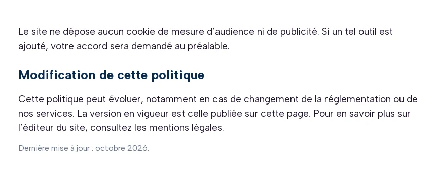 Politique de confidentialité (2/2)