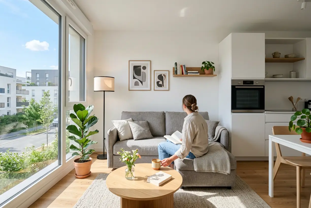 Studio meublé lumineux
