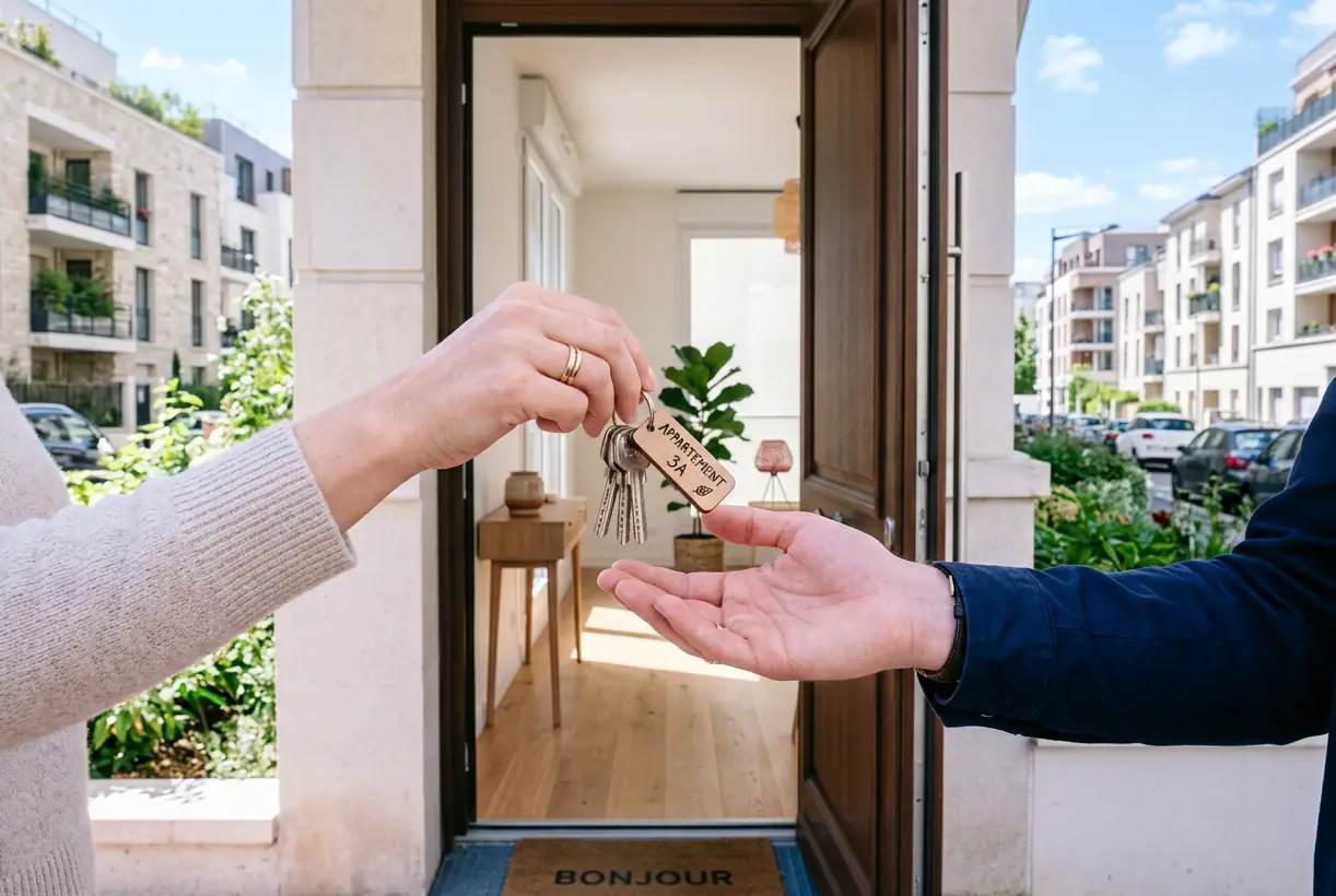 Remise des clés d'un appartement neuf