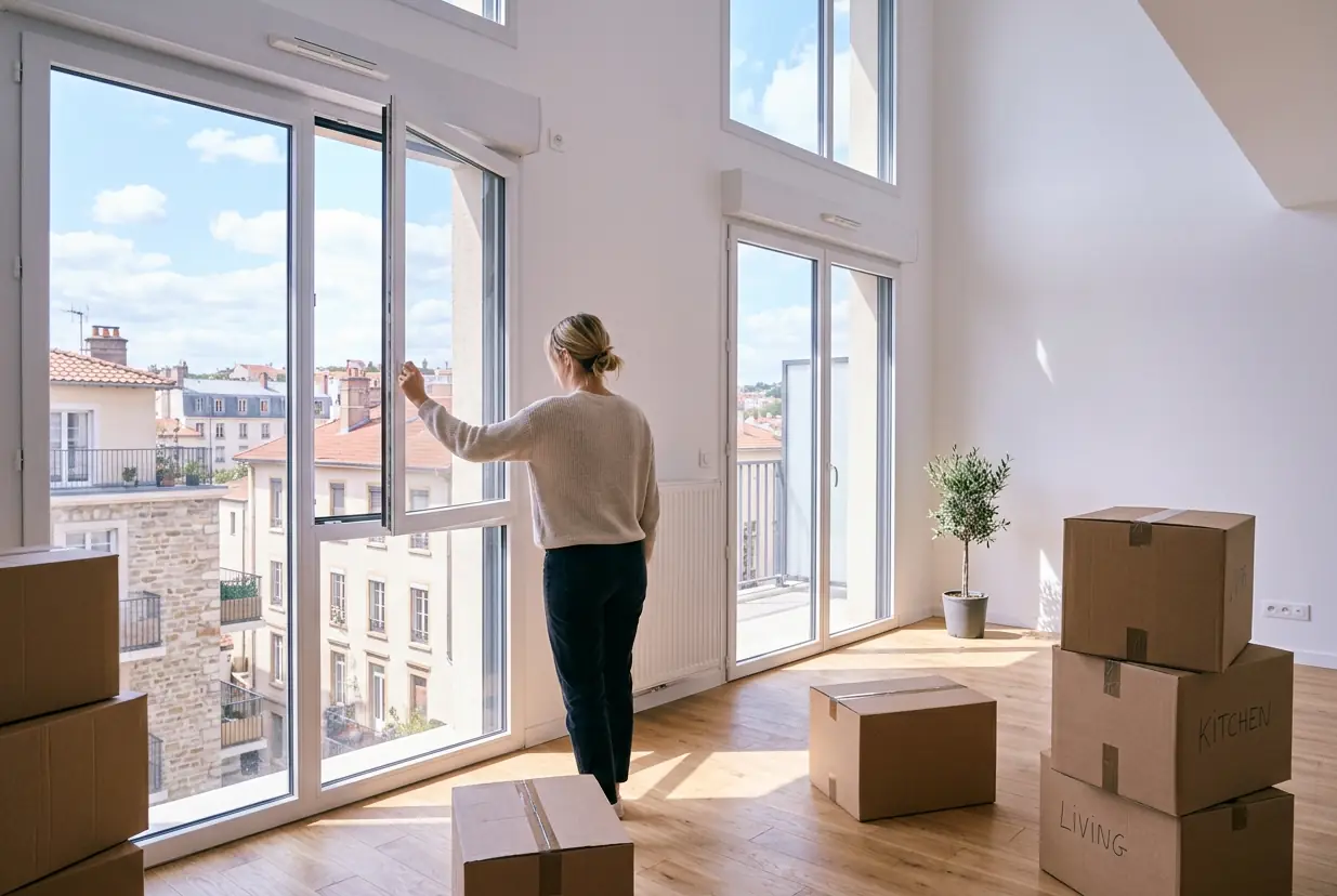 Appartement vidé avant une vente