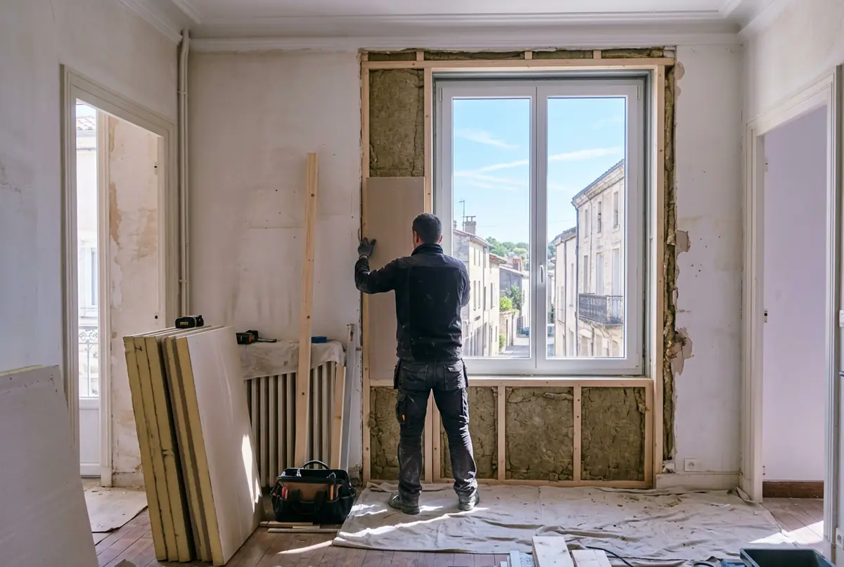 Travaux de rénovation dans un appartement ancien