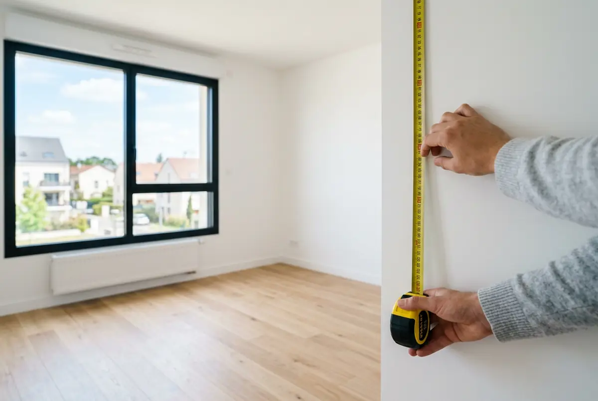 Mesure de la surface d'un appartement neuf