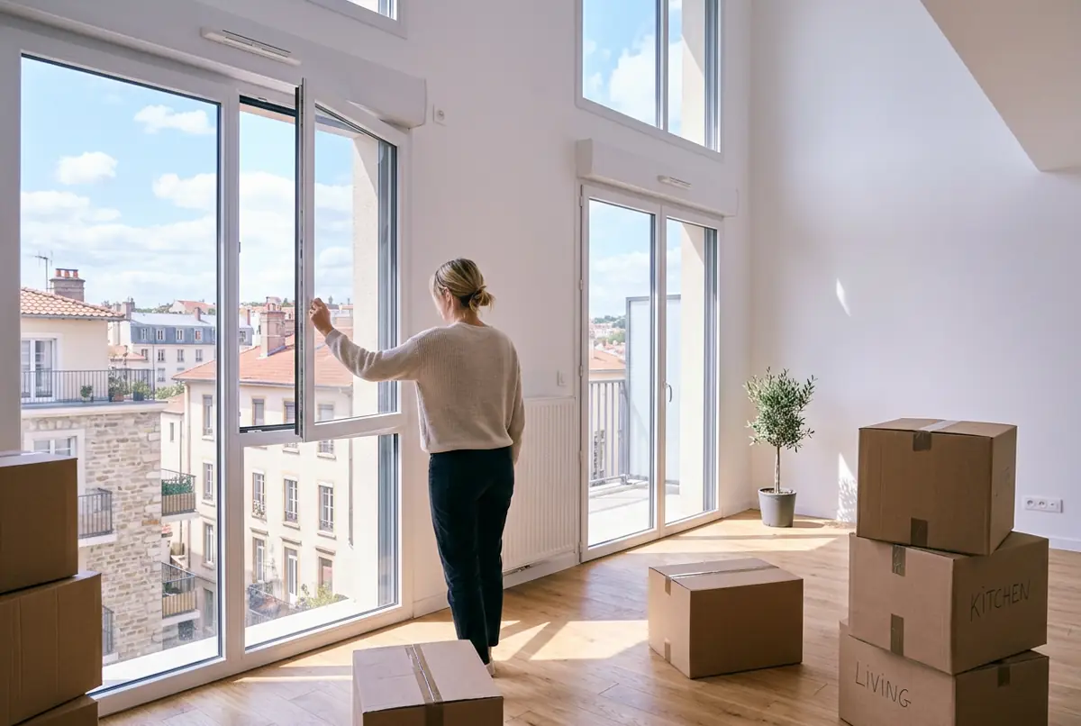 Appartement vidé avant une vente
